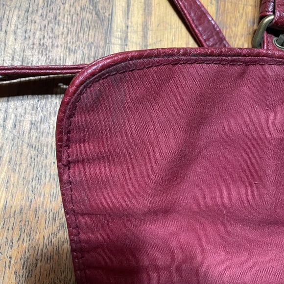 Vintage Mini Handbag Burgundy - Picture 6 of 15